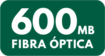600MB de Fibra óptica